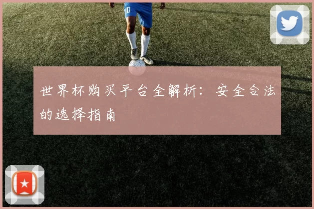 世界杯购买平台全解析:安全合法的选择指南