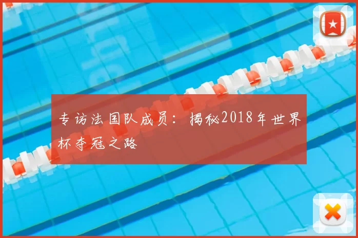 专访法国队成员:揭秘2018年世界杯夺冠之路