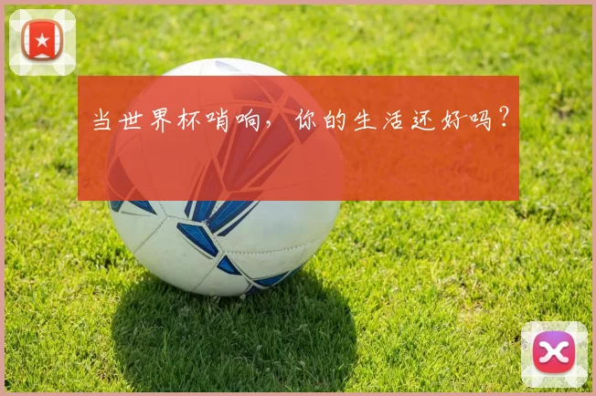 当世界杯哨响,你的生活还好吗?